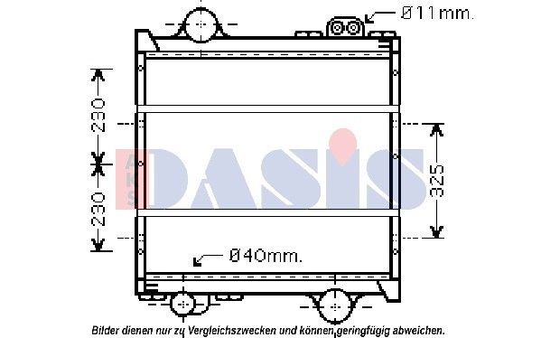 AKS DASIS Radiaator,mootorijahutus 460017N